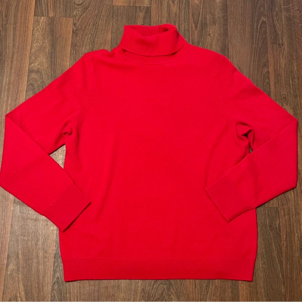 Talbots Pure Cashmere Turtleneck Sweater Size XL Petite